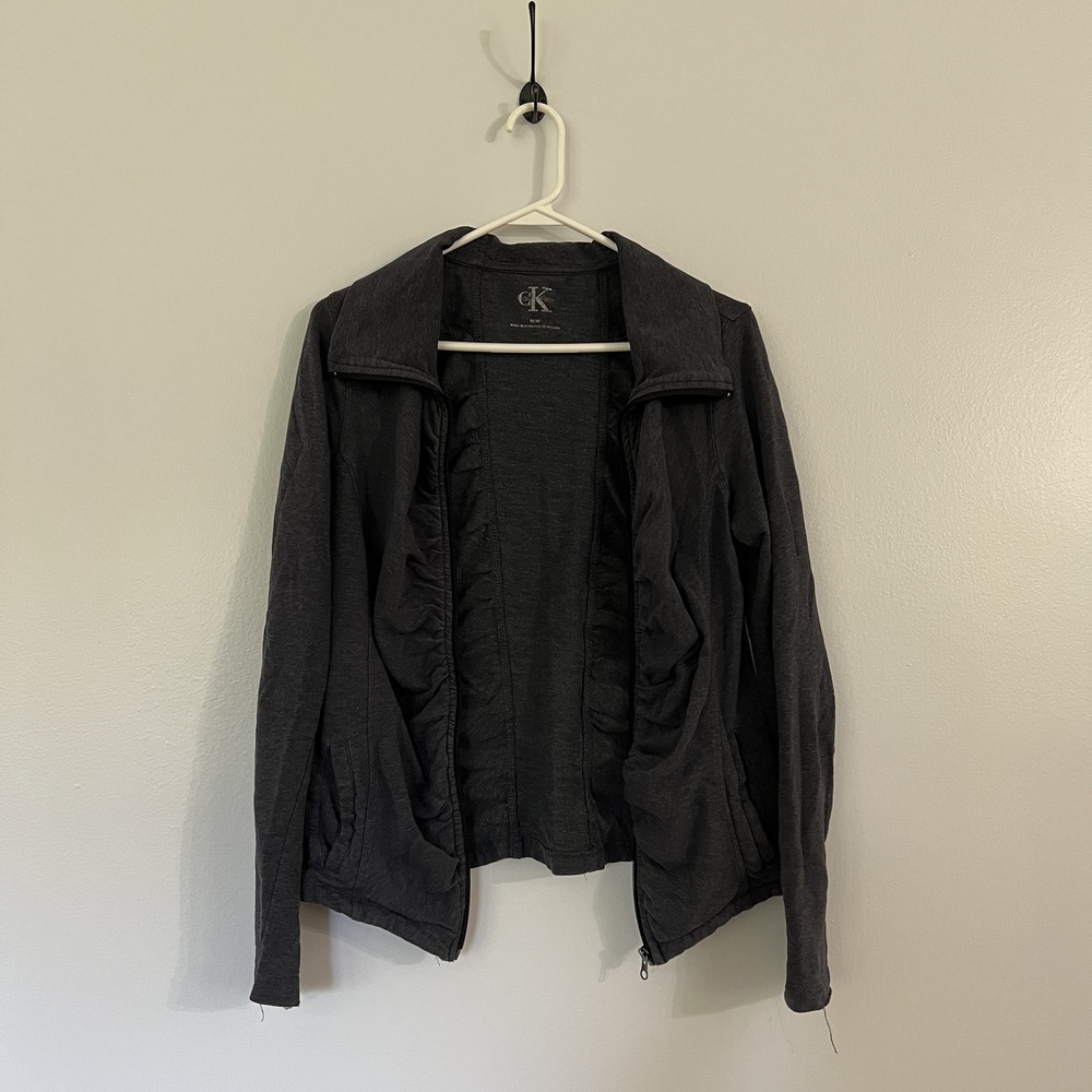 Calvin Klein Jacket Medium Dark Grey Basic Casual… - image 1